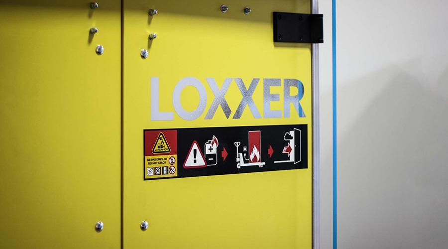 Loxxer - fireproof charging and storage cabinet for li-ion batteries