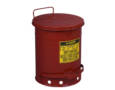 WASTE CAN ROUND GALVANISED 34L